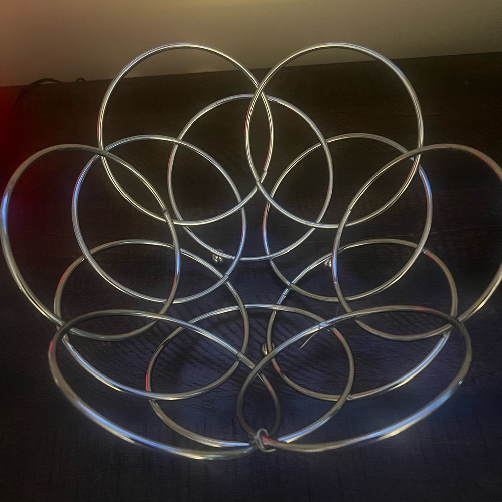 Silver decorative bowl